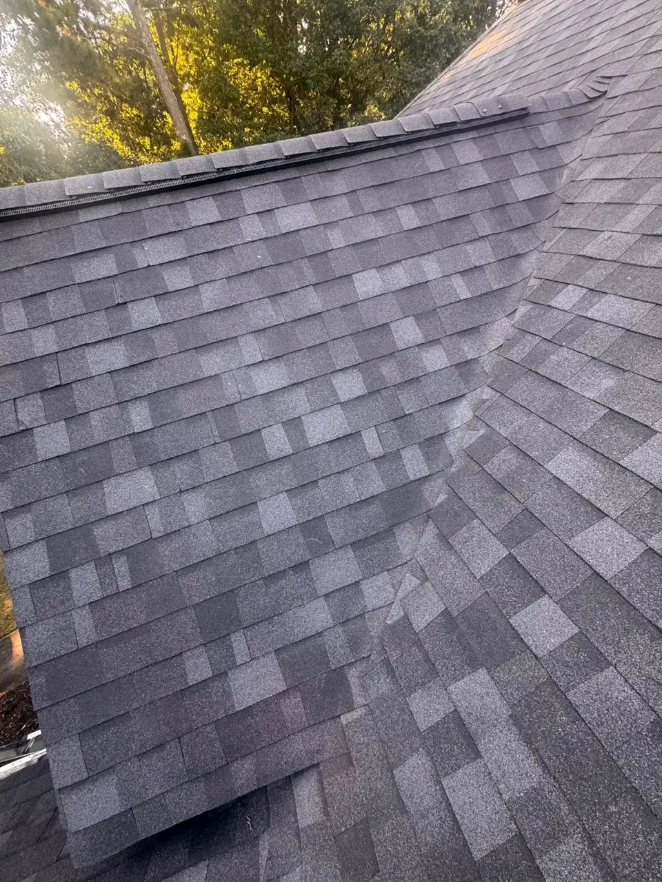 Completed roof replacement in Bethlehem, GA