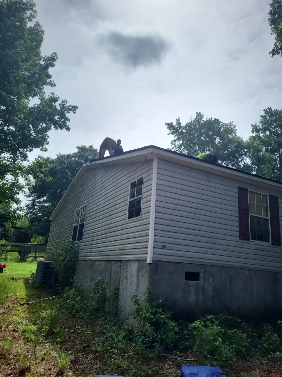 Completed roof replacement in Social Circle, GA